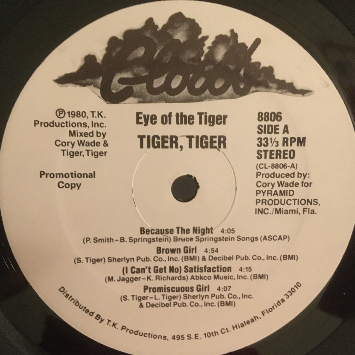 EYE OF THE TIGER LP TIGER TIGER ( PROMO ) | eBay