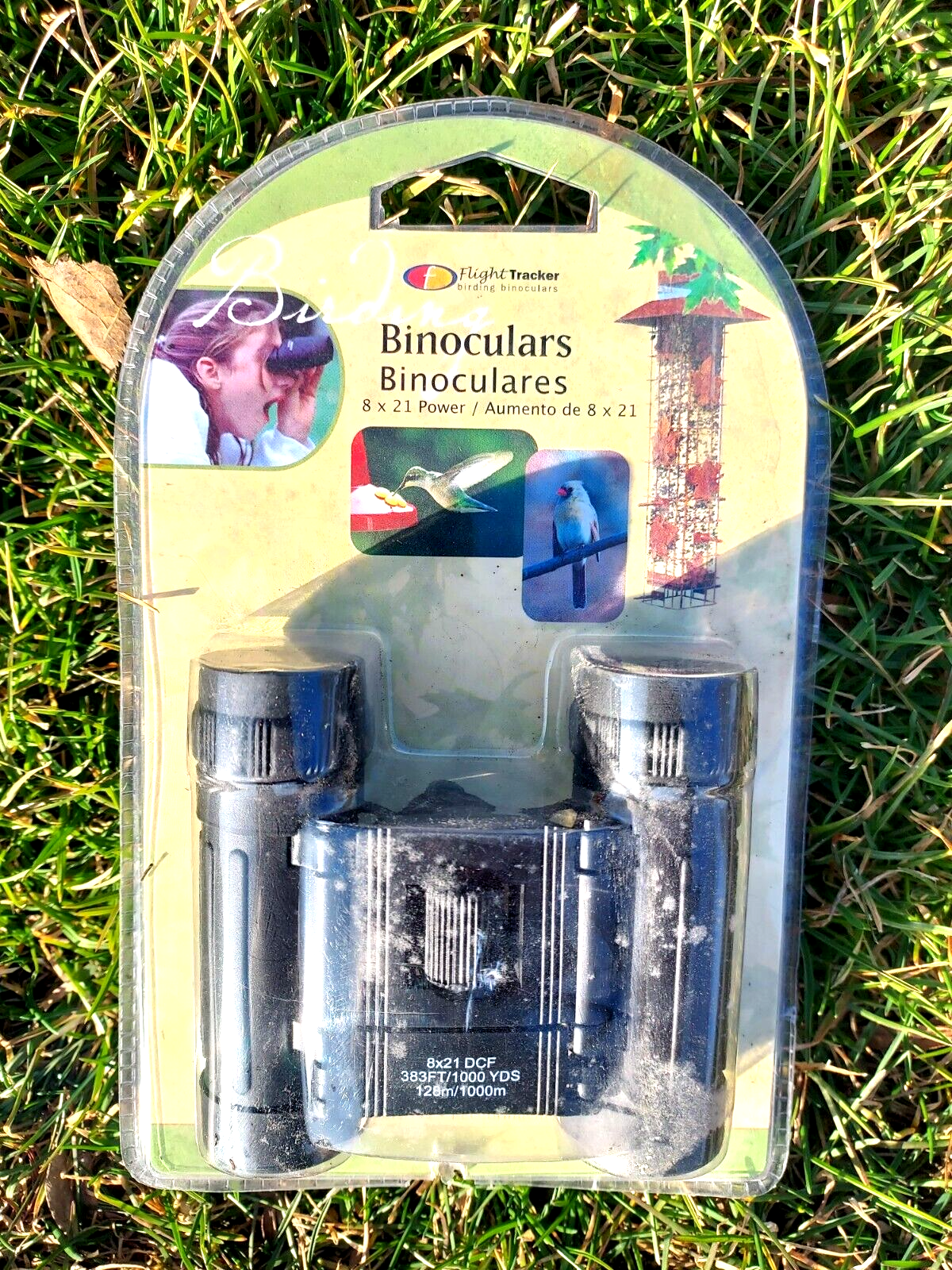 NEW Kids Compact Binoculars With Strap and Pouch STEM Outdoors Flight Tracker