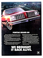 1978 Pontiac Grand Am Vintage We Brought It Back Original Print Ad 8.5 X 11 1978 Pontiac Grand Am Vintage We Brought It Back Original Print Ad 8.5 X 11