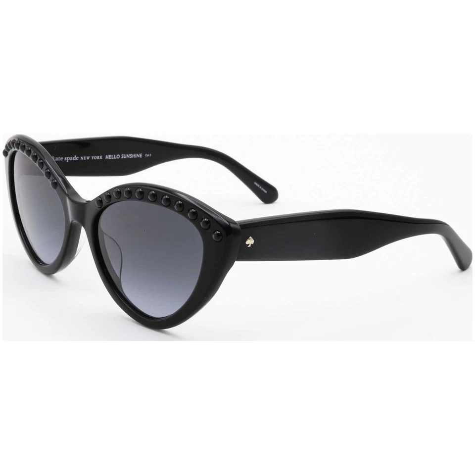 Kate Spade Women's Juni 55mm Black Sunglasses JUNI-G-SPEARL-807-55