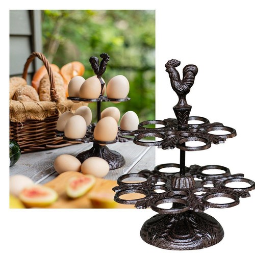 Egg Baskets Robust Cast Iron Egg Holder for Worktop, Kitchen eBay
