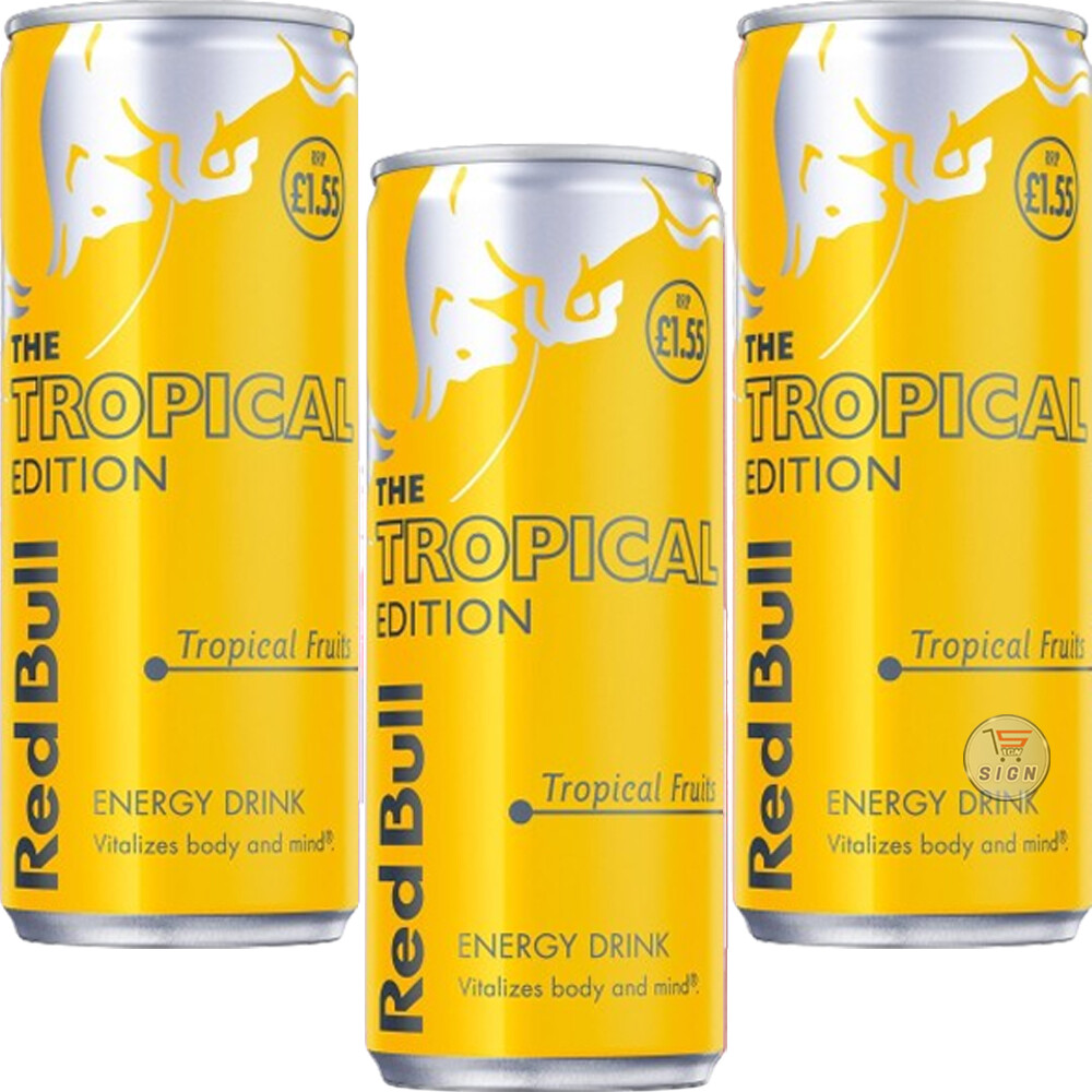 Red Bull Energy Drink Winter ,Tropical,Apricot ,Blue Edition Cans