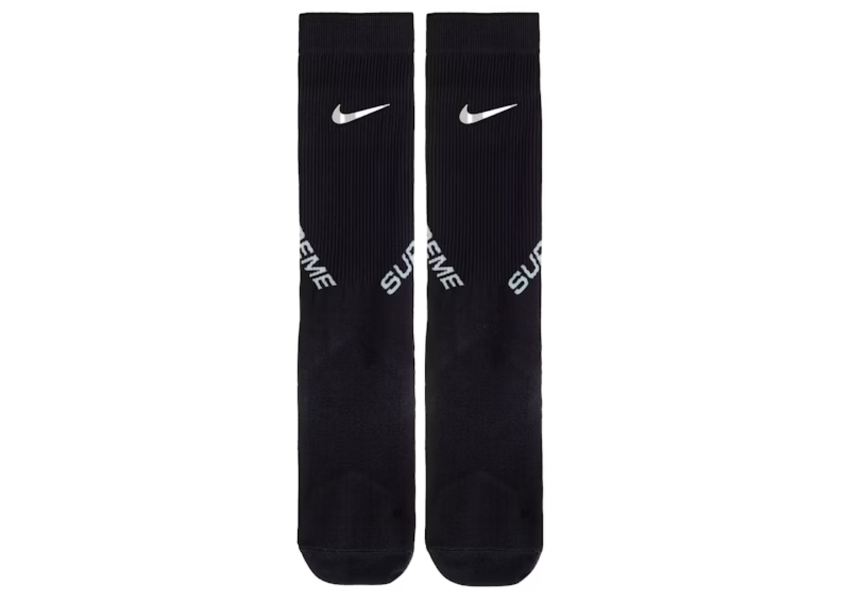 Supreme x Nike Spark Crew Socks - Size 5 - Black - NEW | eBay
