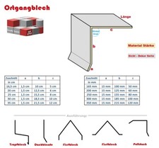 Ortgangblech Dachblende Anthrazit Kantblech Dachblech Dachprofil 3 Meter Leiste