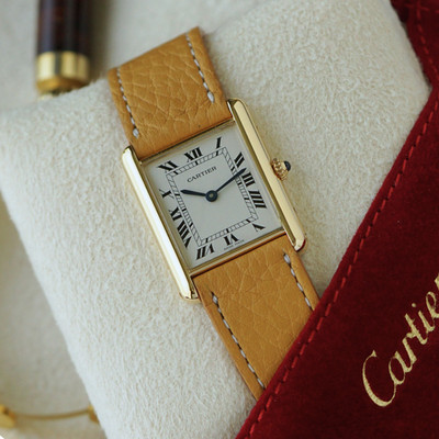 Cartier Tank Louis Ref. 11402 Quartz 18k Yellow Gold 2000s Serviced