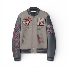 Giacca lana Milan 1899 grigia Varsity taglia M uomo nuova