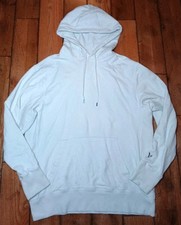 American Eagle Heavy White Pullover Hoodie Drawstring Hooded Women s Size Large