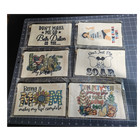 Mixed Themes Cancas Zipper Totes Lot of 6 — photo 1