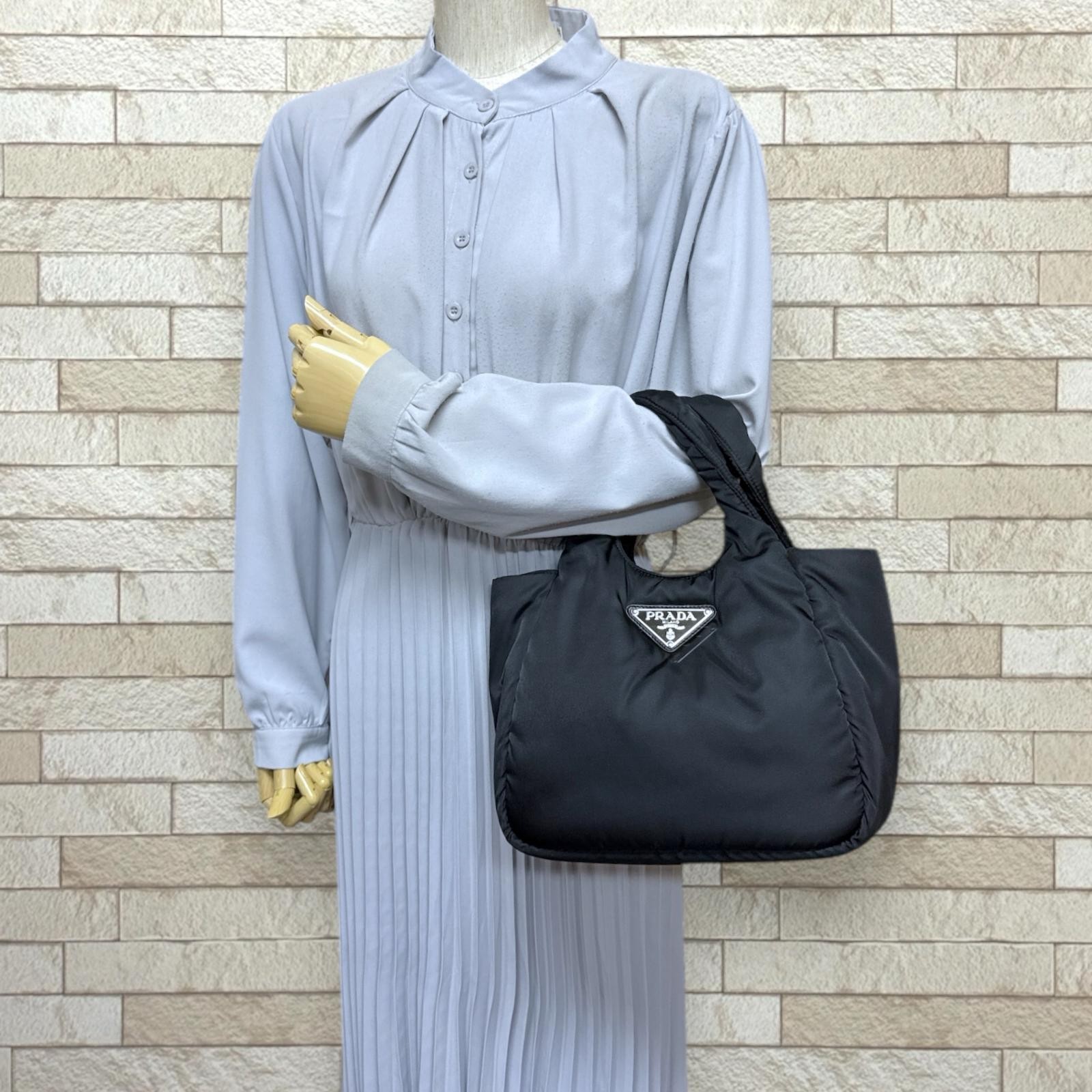 PRADA Handbag 1BG412 Nylon Padded small handbag used thumbnail 2