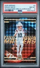 2025 PANINI MOSAIC TOUCHDOWN MASTERS ORANGE FLUORESCENT #9 DRAKE MAYE RC PSA 8
