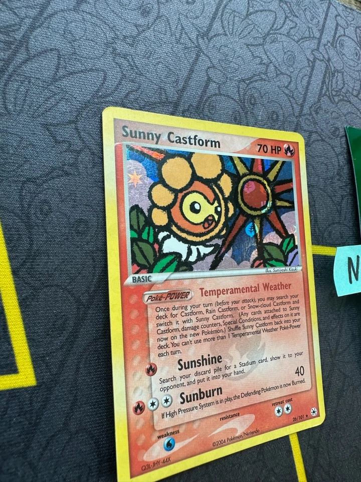 Pokemon Card Sunny Castform EX Hidden Legends Reverse Holo 26/101 108 💎NM💎 - Image 3 of 4