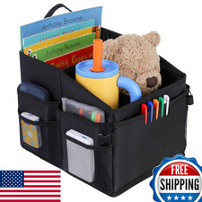 CASHINE Foldable Car Seat Organizer Oxford Fabric Storage Box Rear Front Seat