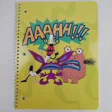Vintage Nickelodeon Spiral Notebook 70 College Ruled Sheets Aaahh! Real Monsters