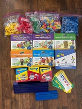 HUGE Lot Learning Resources Reading Rods Word Bldg Homeschool Kit cubes/books