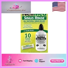 16oz Sinus Rinse & 10 Saline Packets – Effective Relief from Allergies & Colds