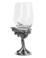 Gothic Heritage Weinglas Mit Silberner Fledermaus 500Ml