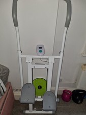 Twist Stepper LCD Display Non-Slip Footplates Metal Home Use White Grey Green