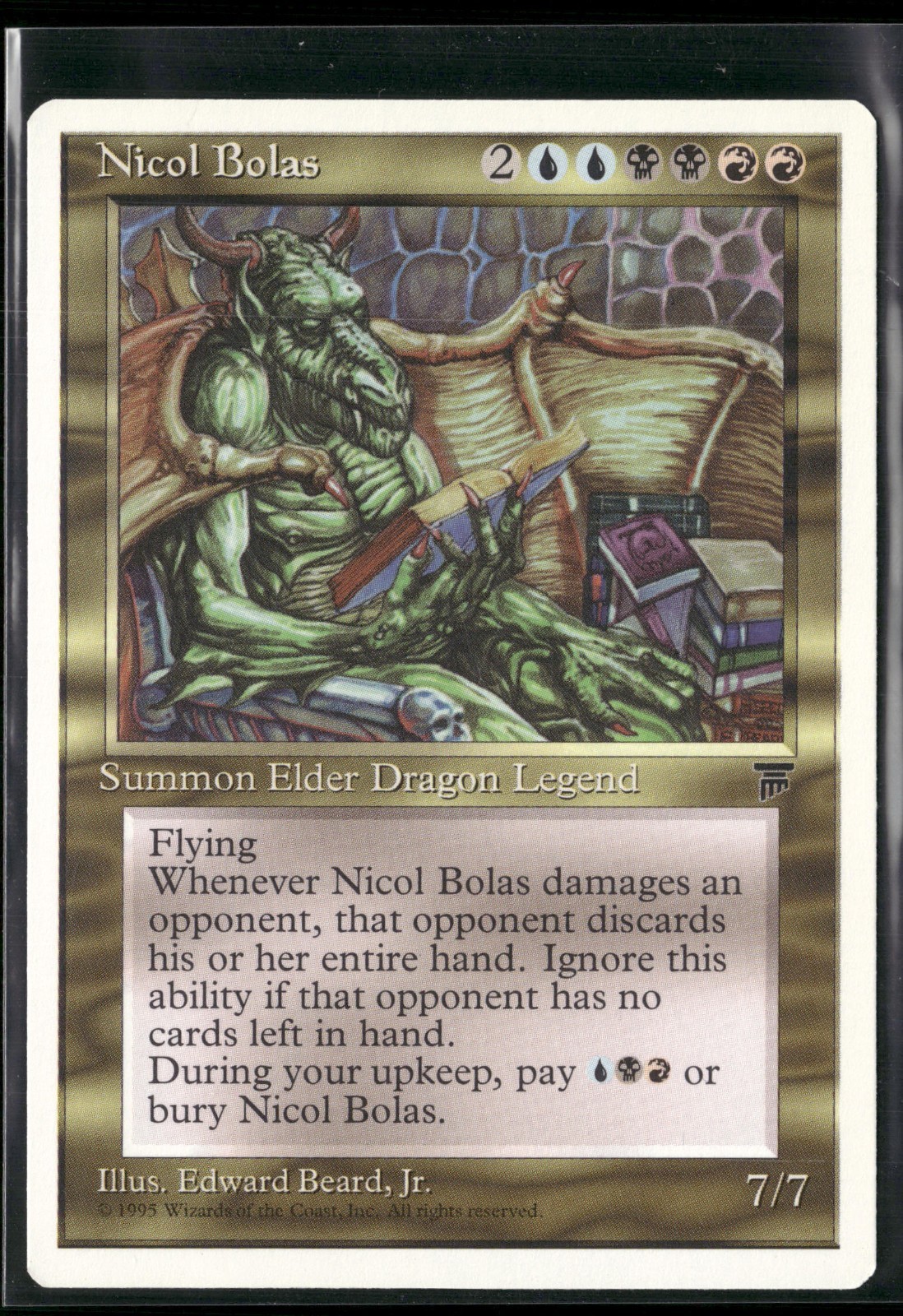 Magic: The Gathering Nicol Bolas Rare Legend Chronicles NM MTG