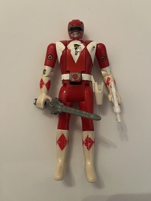 Mighty Morphin Power Rangers Red Ranger Flip Head Figure Bandai 93