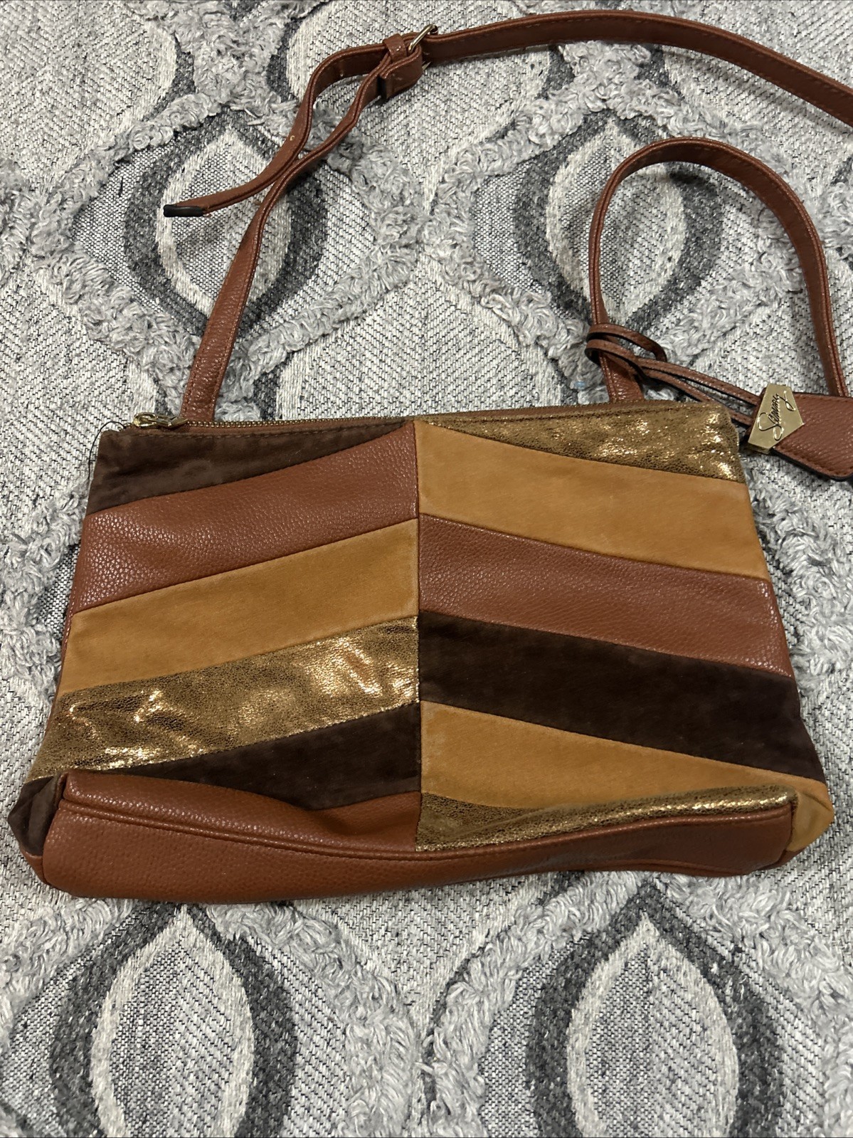 Sammy Multi Color Vegan Patchwork Cross Body Bag … - image 2