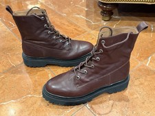 MADEWELL THE RAYNA LACE UP LEATHER BOOT WOMEN 10 M DARK CABERNET BROWN NEW NWOB
