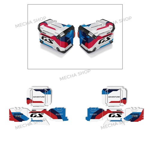 Motorcycles Luggage Cases Protection Sticker Suitcase Decal Side box ...