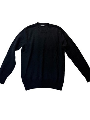 NAADAM 100% Cashmere Sweater Womens Medium Black Crew Neck Pullover Soft Luxe
