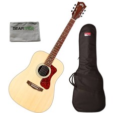 Guild 383-0404-921 D-240E Dreadnought Acoustic Electric Guitar w/ Bag and Cloth