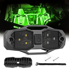 UTV Dome Light - Universal Roll Bar Mount Dome Light UTV Interior White/Green
