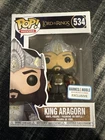 Funko Pop Lord of the Rings King Aragorn #534 Exclusive Ships Free w/Protector