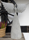 ❤️ Zink  Großer  Engel Metall  Wings grau  Deko Weihnachten  Shabby ❤️