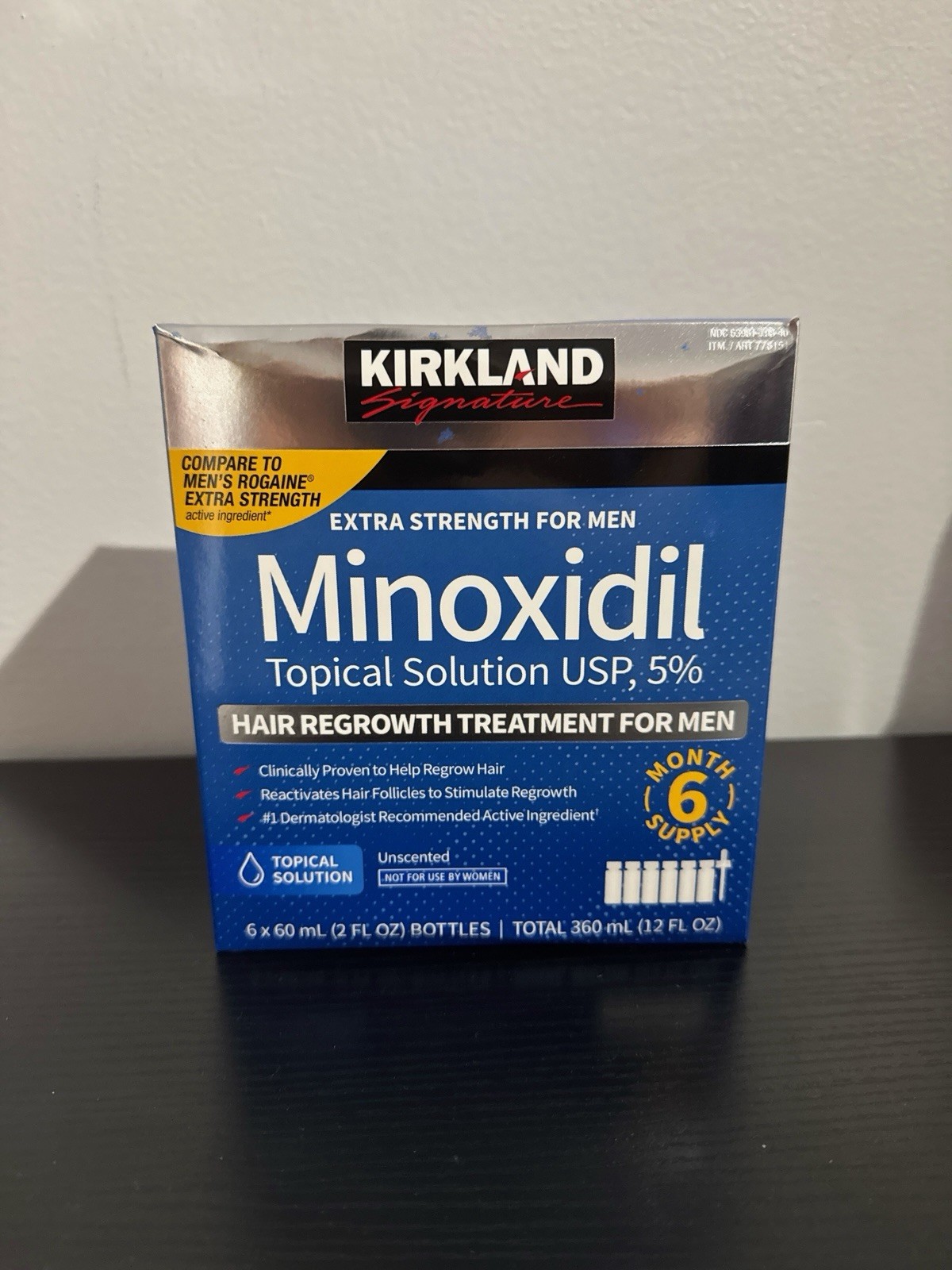 Kirkland Minoxidil 5% Extra Strength Men6 Month Supply Hair Regrowth EXP08/28+