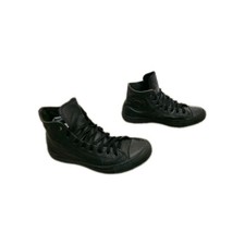 Converse Chuck Taylor All Star Leather Black Mono 135251C Women's 9 Men's 7