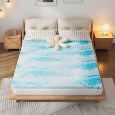 Memory Foam Mattress Topper Cooling Gel Infusion 3 Inch Thick for Twin Size Bed