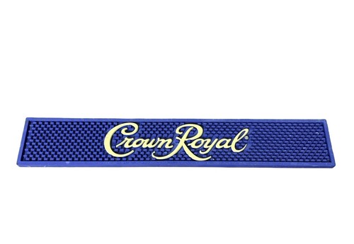 Crown Royal 2010 Purple Yellow Logo Whiskey Bar Rail Drip Mat