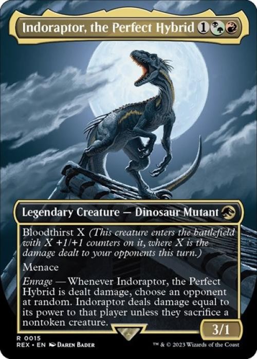 Indoraptor, the Perfect Hybrid (Borderless) - Near Mint MTG