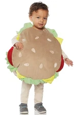 Brand New Funny Hamburger Belly Baby Toddler Costume