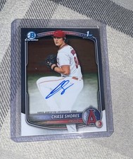 2025 Bowman Draft Baseball Chase Shores 1st Bowman Chrome Autograph Auto #CPA-CS