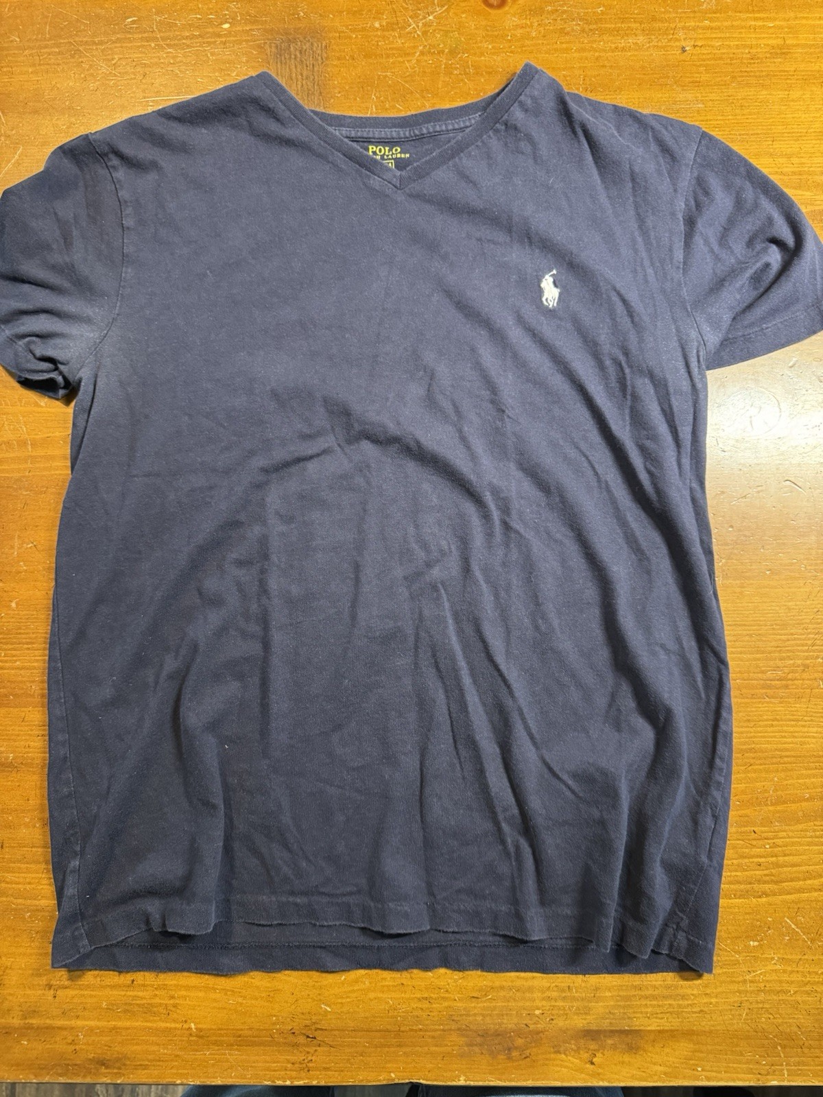 Polo Ralph Lauren T Shirt Uomo Blu Medio Pony Logo Cotone