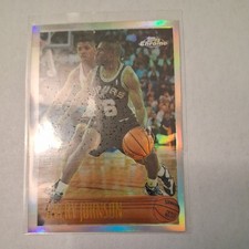 1996-97 Topps Chrome AVERY JOHNSON #202 REFRACTOR San Antonio Spurs 