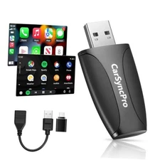 Wireless CarPlay & Android Auto Adapter - Fast & Stable Connection, Plug & 