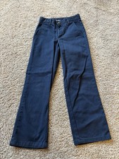 IZOD Little Big Boys Straight Flat Front Pant, 7/8, Navy