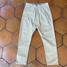 Vivienne Westwood Trousers Mens 48 Cotton Khaki Drop Crotch Pants Designer US 32