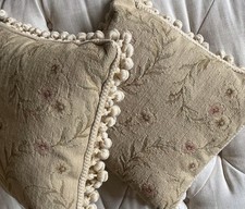 Pair 16 +16  Needlepoint Pettipoint Pillow Co...