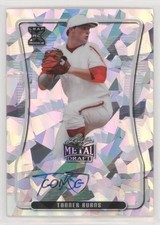2020 Leaf Metal Draft Silver Crystals Tanner Burns #BA-TB1 Auto 4t6