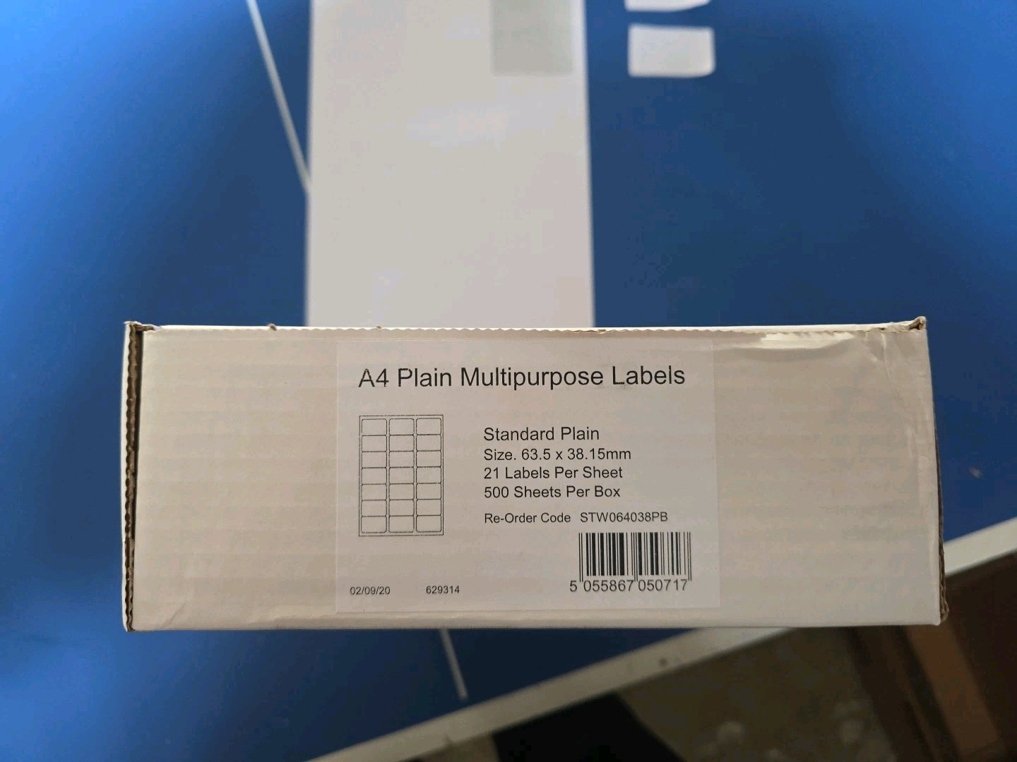 Adhesive Printer Address Labels 21-up per A4 Sheet - 500 sheets 10,500 Labels