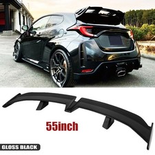 55 Rear Trunk Spoiler Pro Racing Rear Wing Gloss Black For Toyota Yaris 2004-25 55 Rear Trunk Spoiler Pro Racing Rear Wing Gloss Black For Toyota Yaris 2004-25