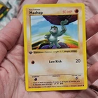 Pokémon Machop 1st Edition Base Set 52/102 50 HP Basic English