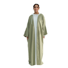 Islamic Abaya Women Muslim Long Robes Open Cardigan Kimono Ramadan Gown Arab New
