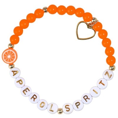 Individualized Orange Slices Resin Bead Bracelet Summer Party Jewelry Women